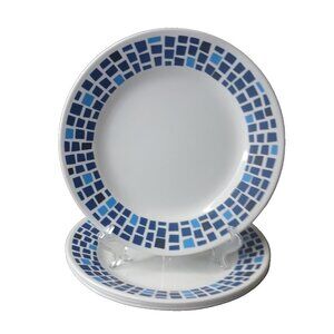 Corelle Precious Colors 4 Luncheon Salad Plates 8 1/2" Joy Mangano Sapphire Blue